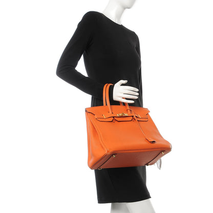 Hermes Togo Birkin 35 Orange 2 of 13