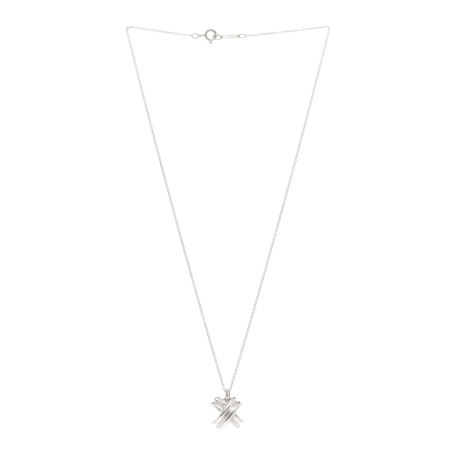 Sterling Silver Signature X Pendant Necklace