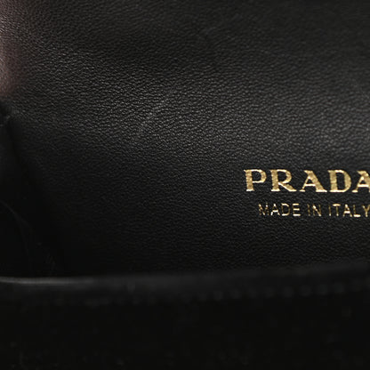 Prada Velluto Crocodile Micro Cahier Bag Black 11 of 12
