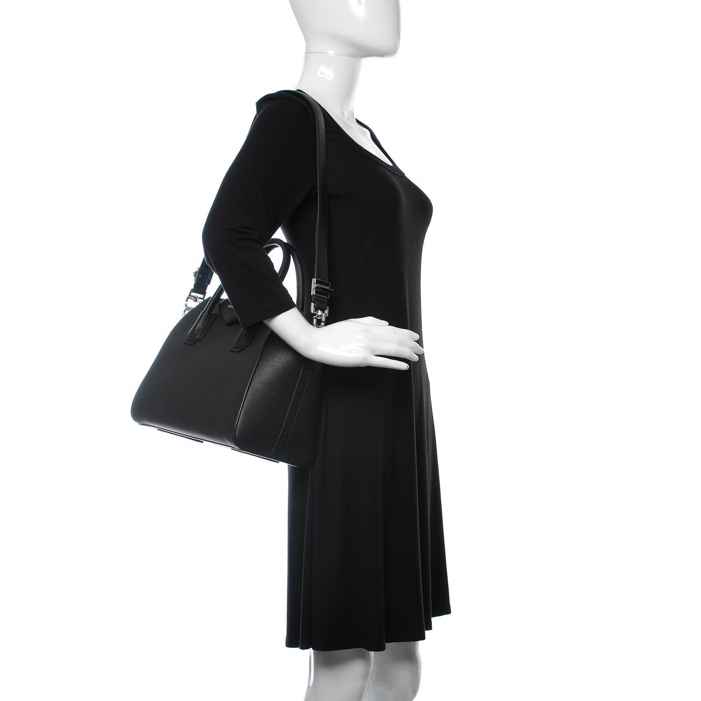 Sugar Goatskin Small Antigona Black