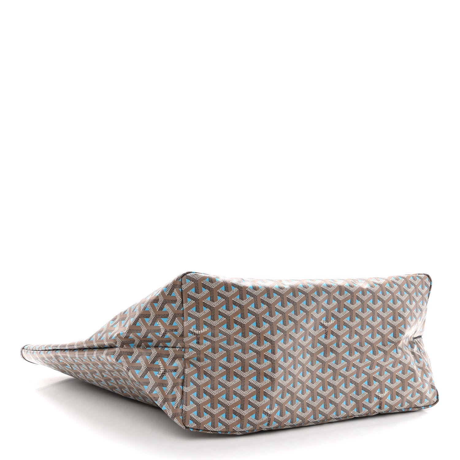 Goyard Goyardine Saint Louis Claire Voie GM Grege Turquoise 5 of 11