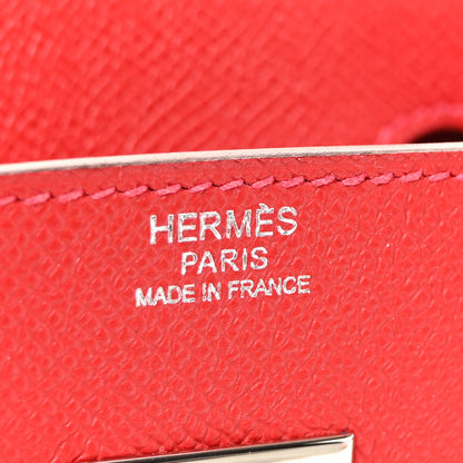 Hermes Epsom BIRKIN 30 Rouge Casaque 6 of 10
