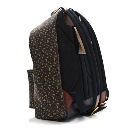 Burberry E-Canvas Monogram Stripe Backpack Bridle Brown 3 of 9