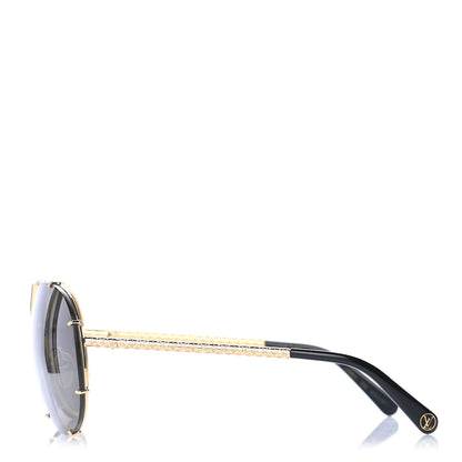 Louis Vuitton Metal LV Drive Sunglasses Z0897W Black Gold 3 of 4