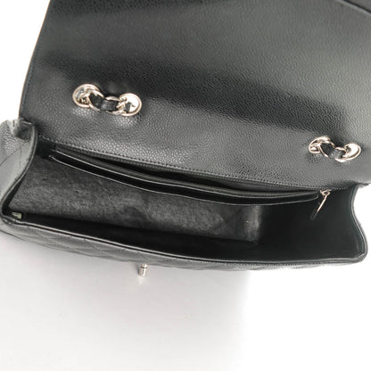 Chanel Caviar Quilted Jumbo Single Flap Black 6 of 8