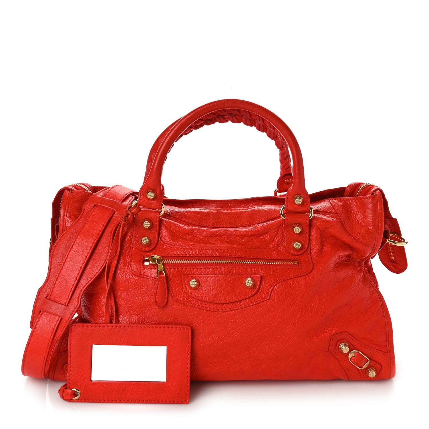 Balenciaga Agneau Giant 12 Gold Hardware City Rouge Cardinal 1 of 8