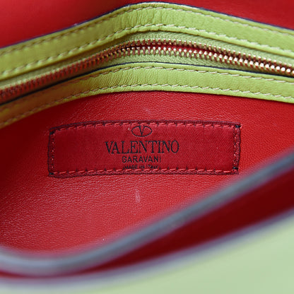 Valentino Garavani Nappa Rockstud Wristlet Clutch Pop Apple 5 of 9