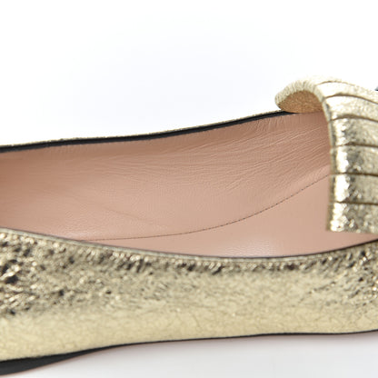 Gucci Galassia GG Marmont Fringe Flats 36.5 Platino 11 of 21