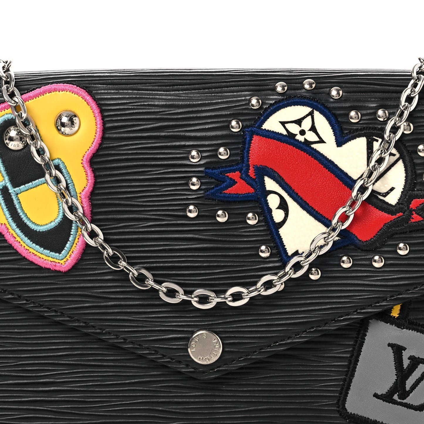 Epi LV Stories Pochette Felicie Black