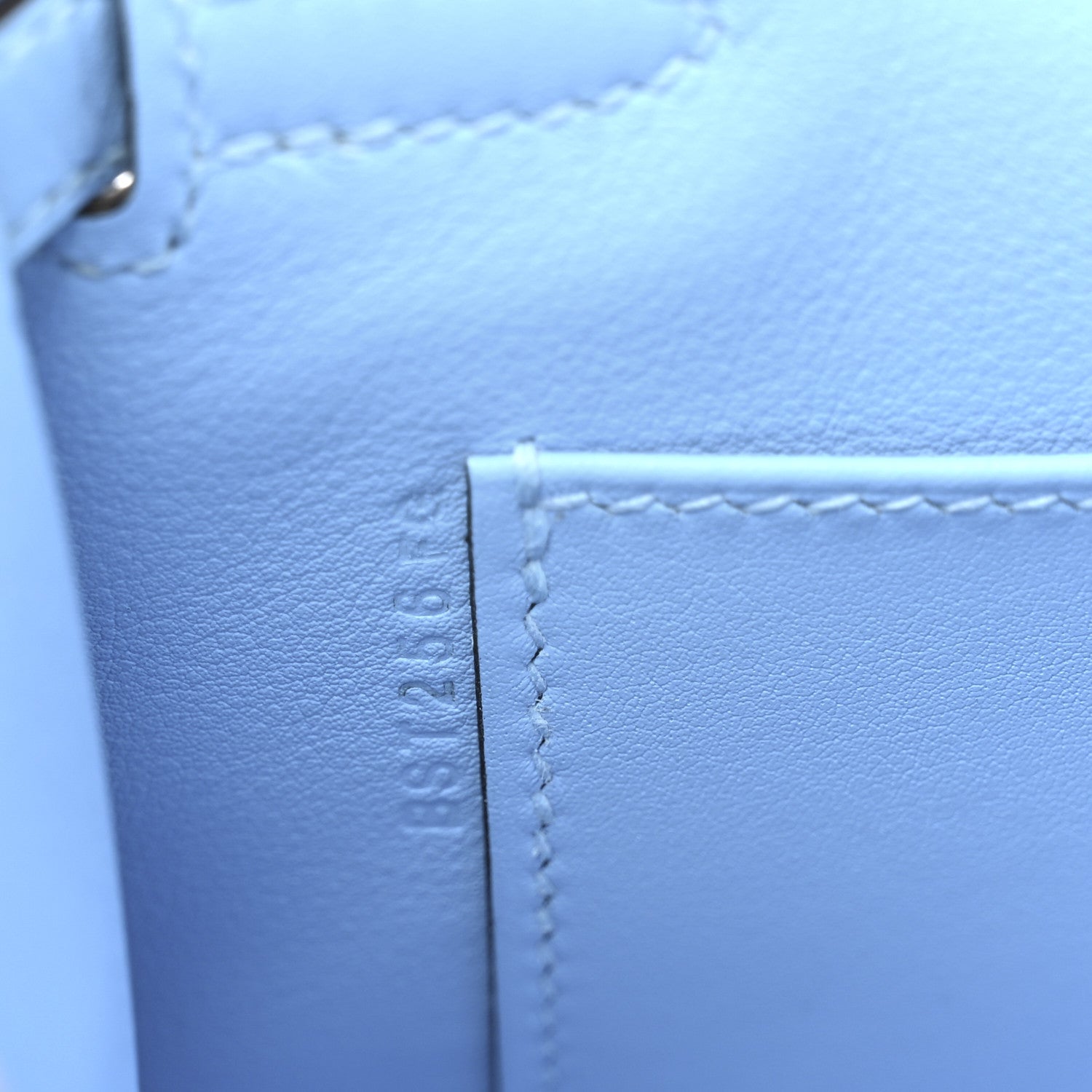 Hermes Swift Kelly Pochette Clutch Celeste 7 of 9
