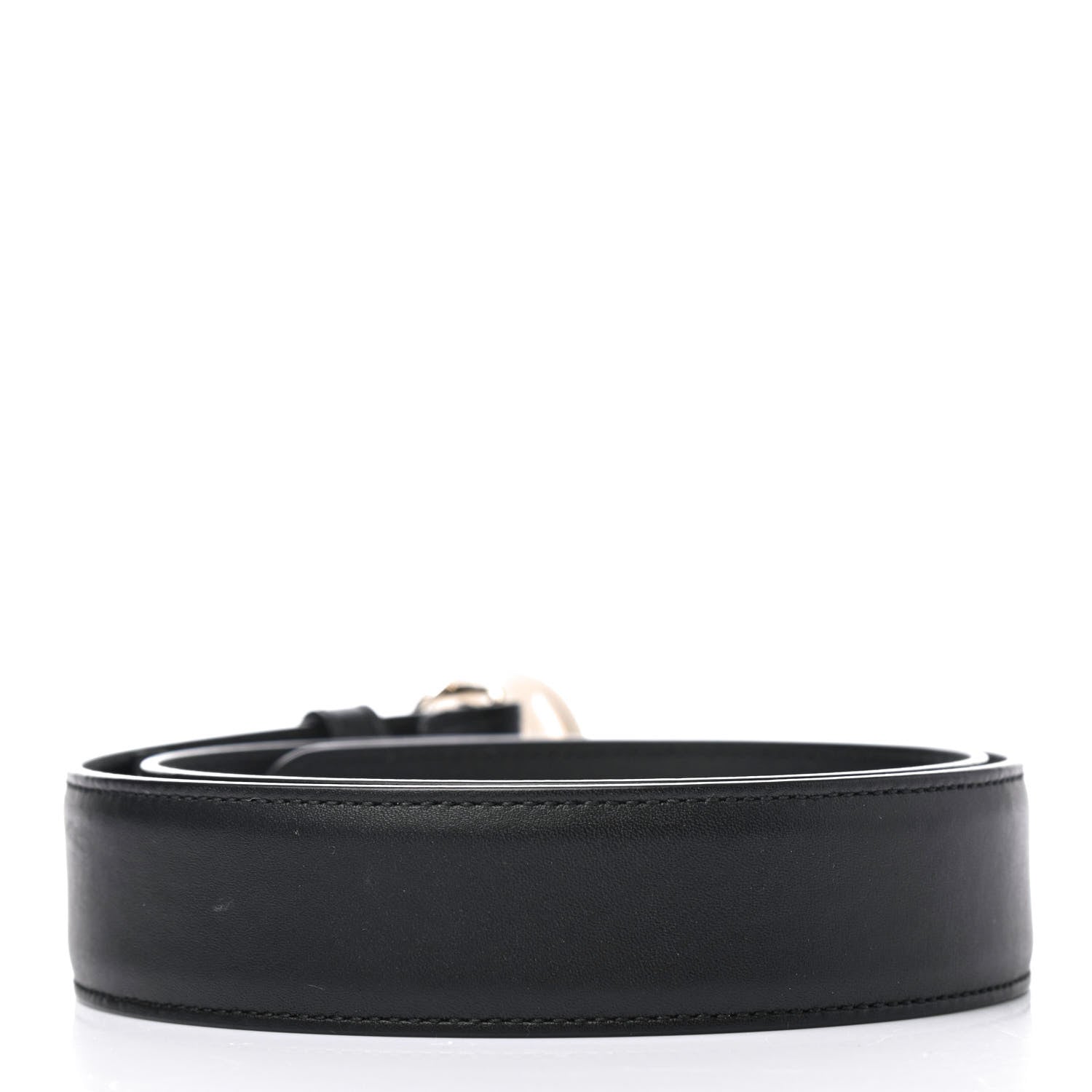 Gucci Calfskin Interlocking G 37mm Belt 85 34 Black 2 of 4