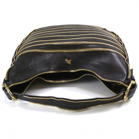 Leather Malika Zippered Hobo