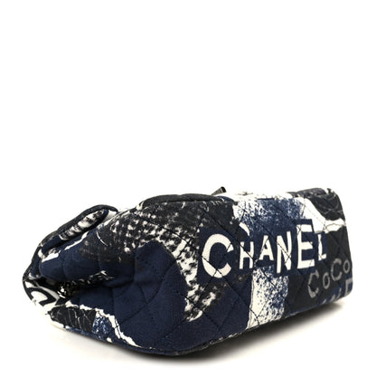 Chanel Jersey Quilted Camellia 2.55 Reissue Mini Flap Black White 4 of 10
