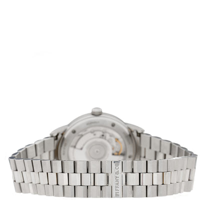 Tiffany Stainless Steel Diamond Bezel 34mm CT60 3-Hand Automatic Watch White 3 of 4