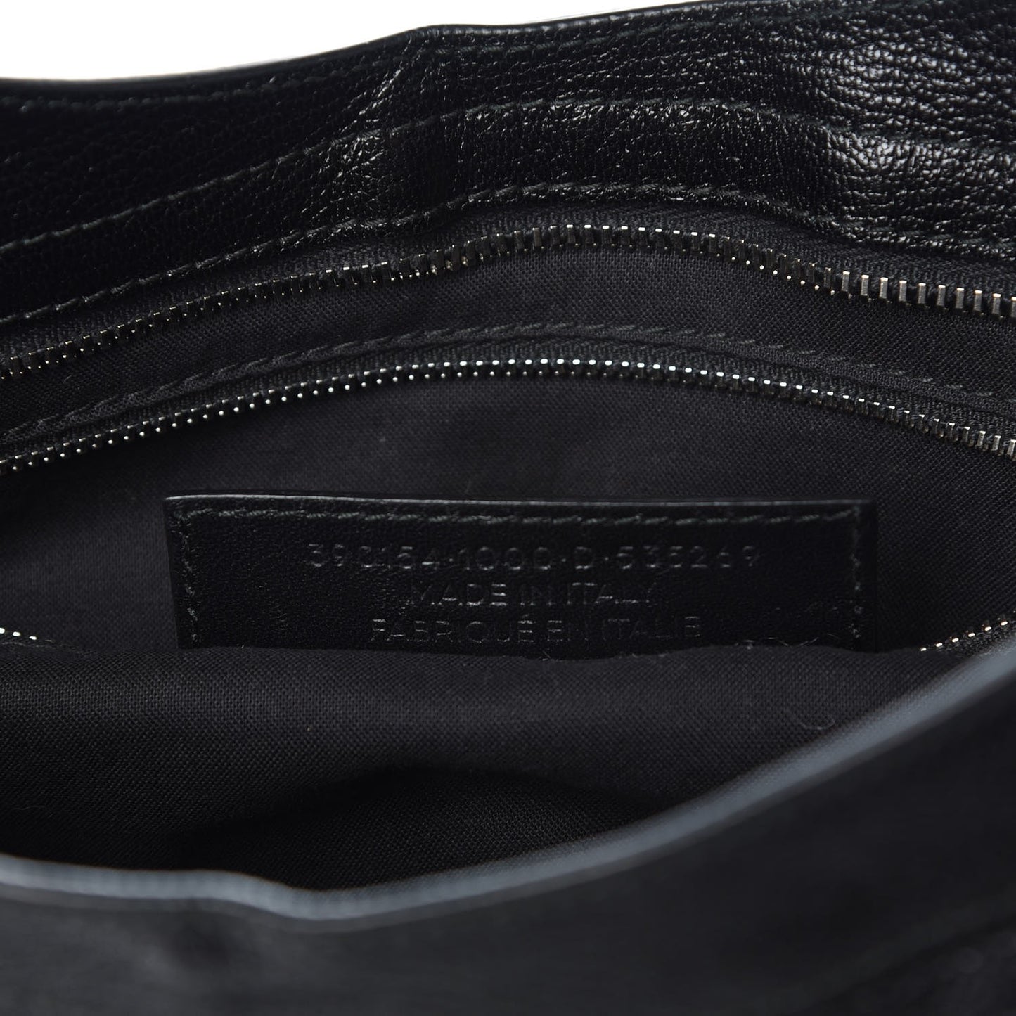 Chevre Silver Metallic Edge Hardware City Black