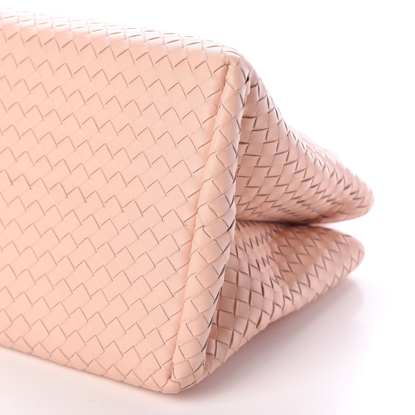 Nappa Intrecciato Medium Top Handle Tote Flamingo