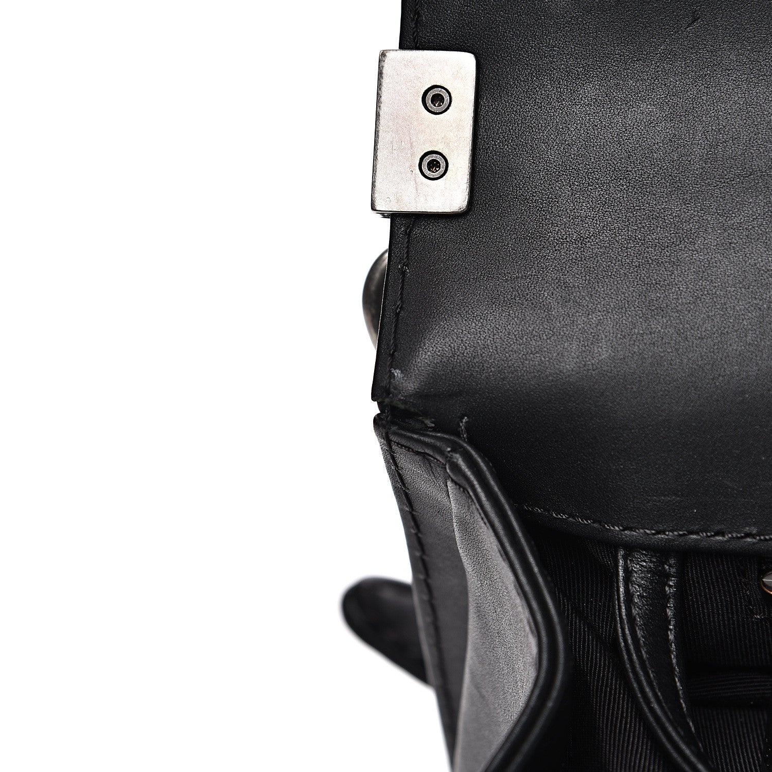 Chanel Lambskin Quilted Large Boy Flap Black 12 of 14
