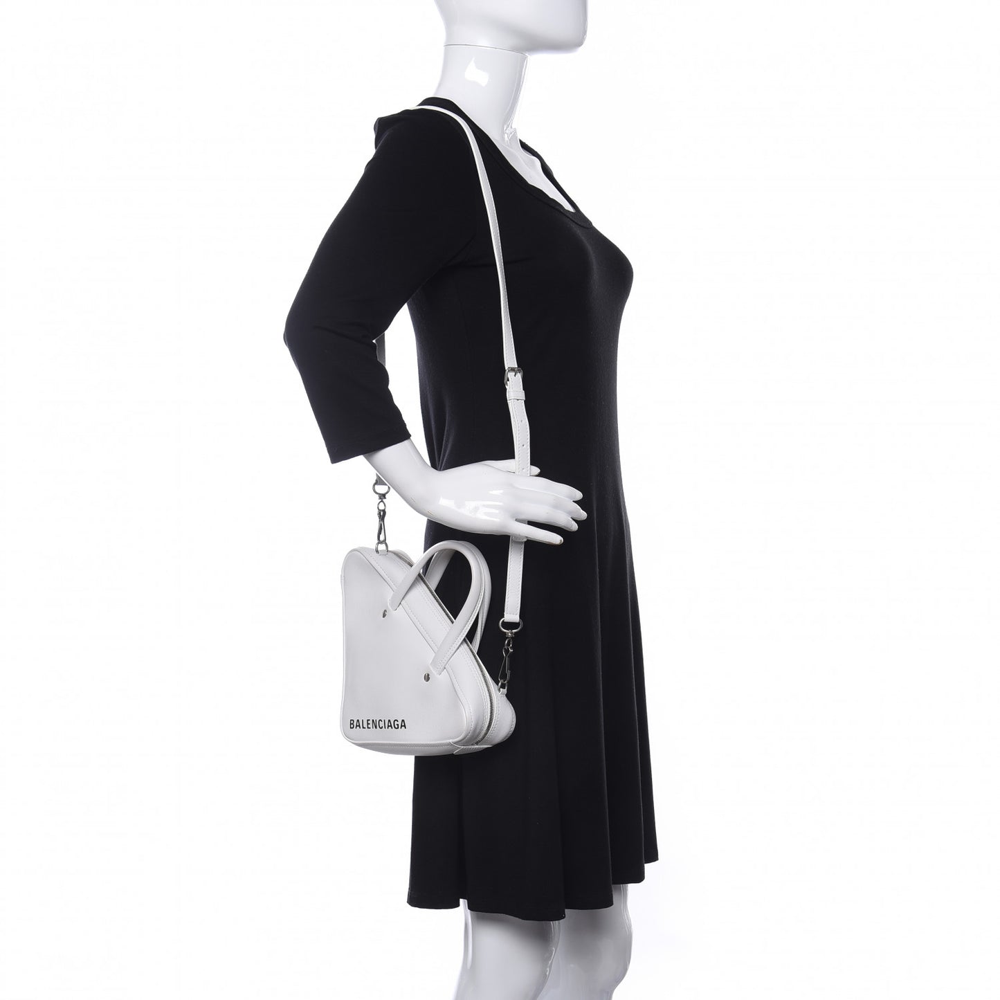 Calfskin XS Triangle Duffle White