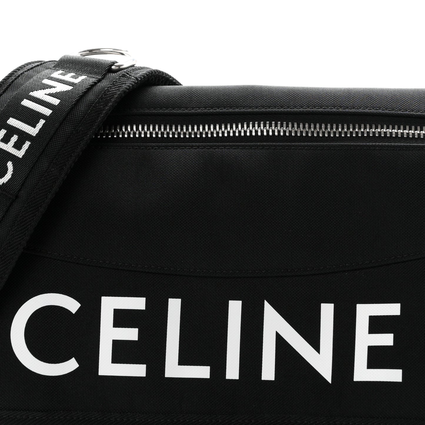 Canvas Trekking Large Messenger Bag Black
