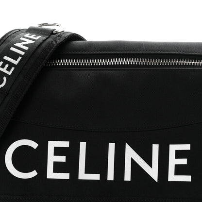 Celine Canvas Trekking Large Messenger Bag Black 7 of 10