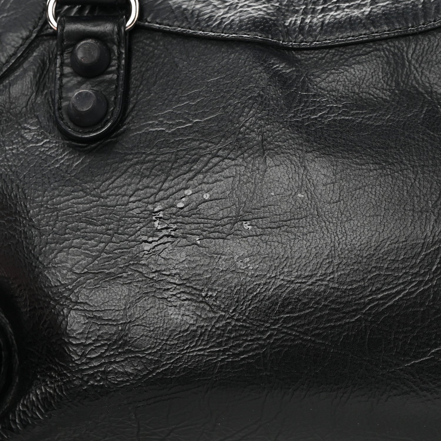 Balenciaga Matte Goatskin Rubber Covered Classic Hardware Mini City Black 13 of 13