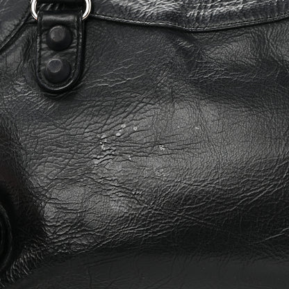 Balenciaga Matte Goatskin Rubber Covered Classic Hardware Mini City Black 13 of 13
