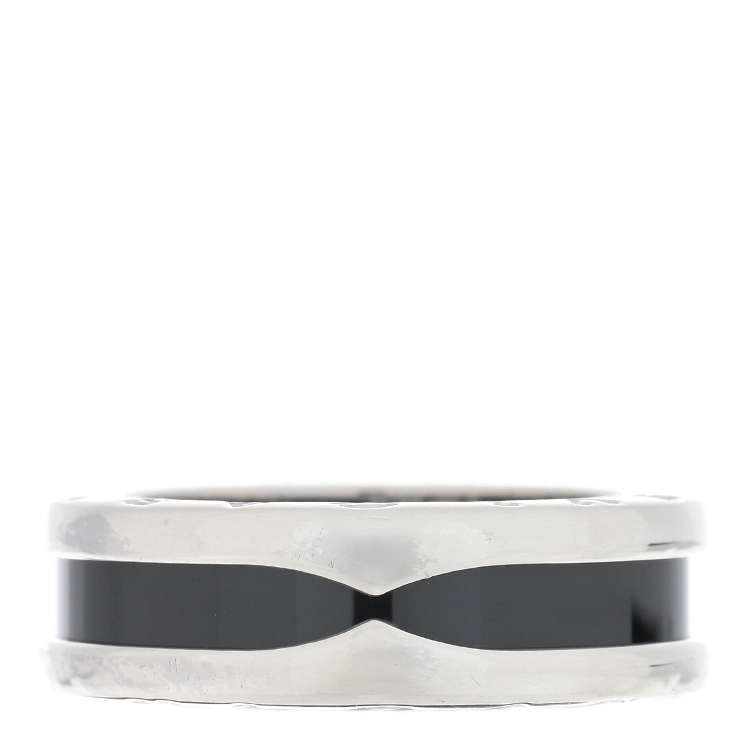 Bulgari Sterling Silver Ceramic Save The Children One-Band Ring 53 6.25 3 of 4