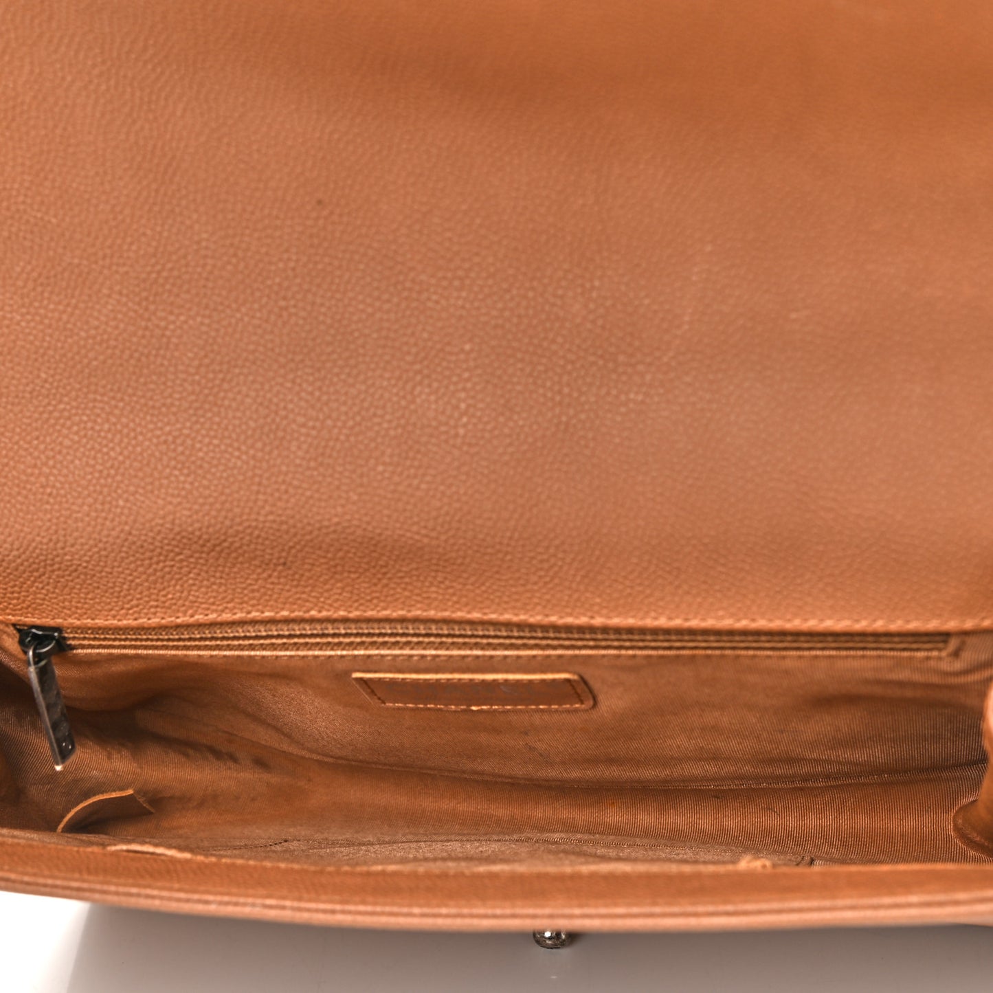 Caviar Quilted New Medium Boy Flap Camel