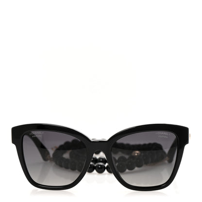 Chanel Acetate Chain Square Sunglasses 5487-A Black 2 of 8