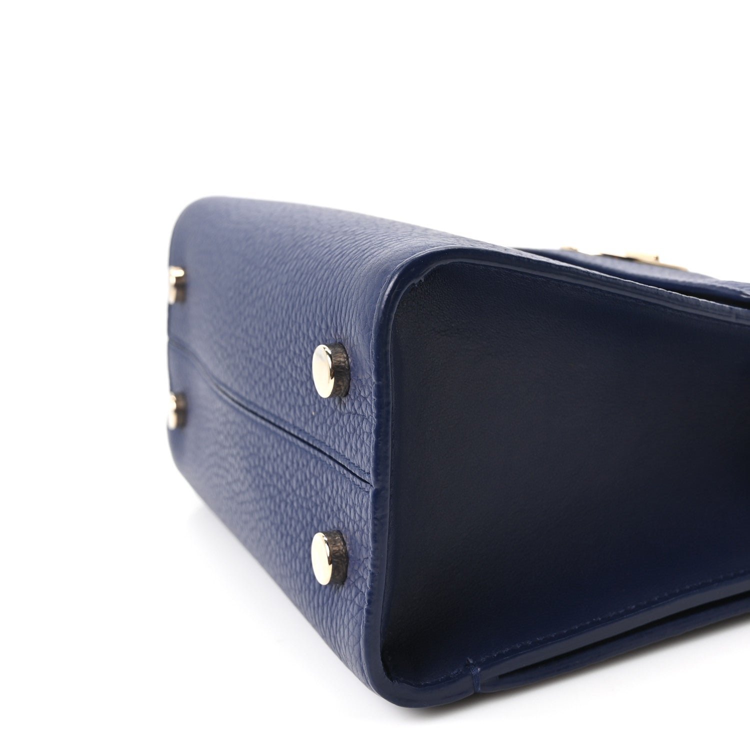 Christian Dior Grained Calfskin Mini Diorever Flap Blue Gri 9 of 9