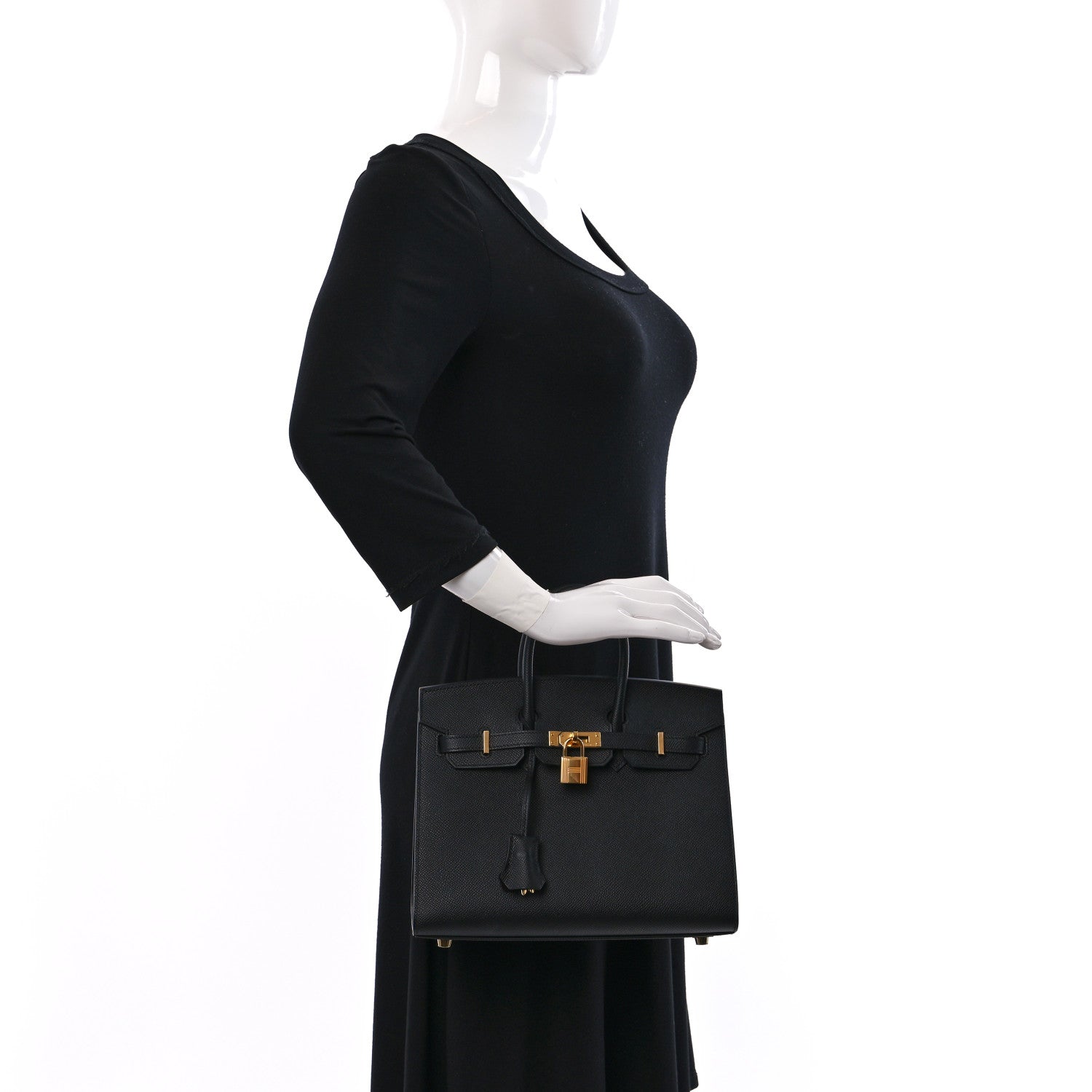 Hermes Epsom Birkin Sellier 25 Black 2 of 8