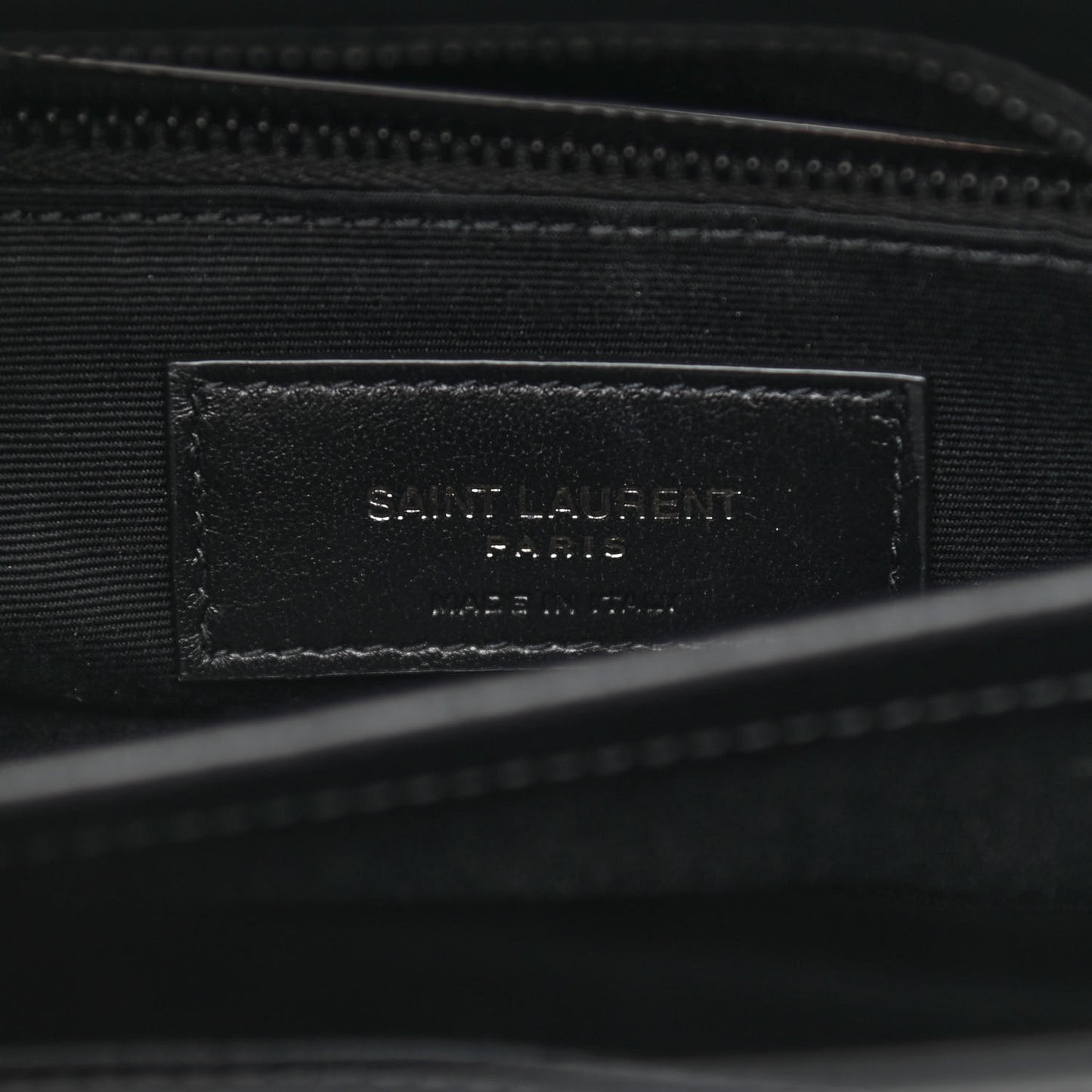Calfskin Y Quilted Monogram Toy Loulou Crossbody Bag Black
