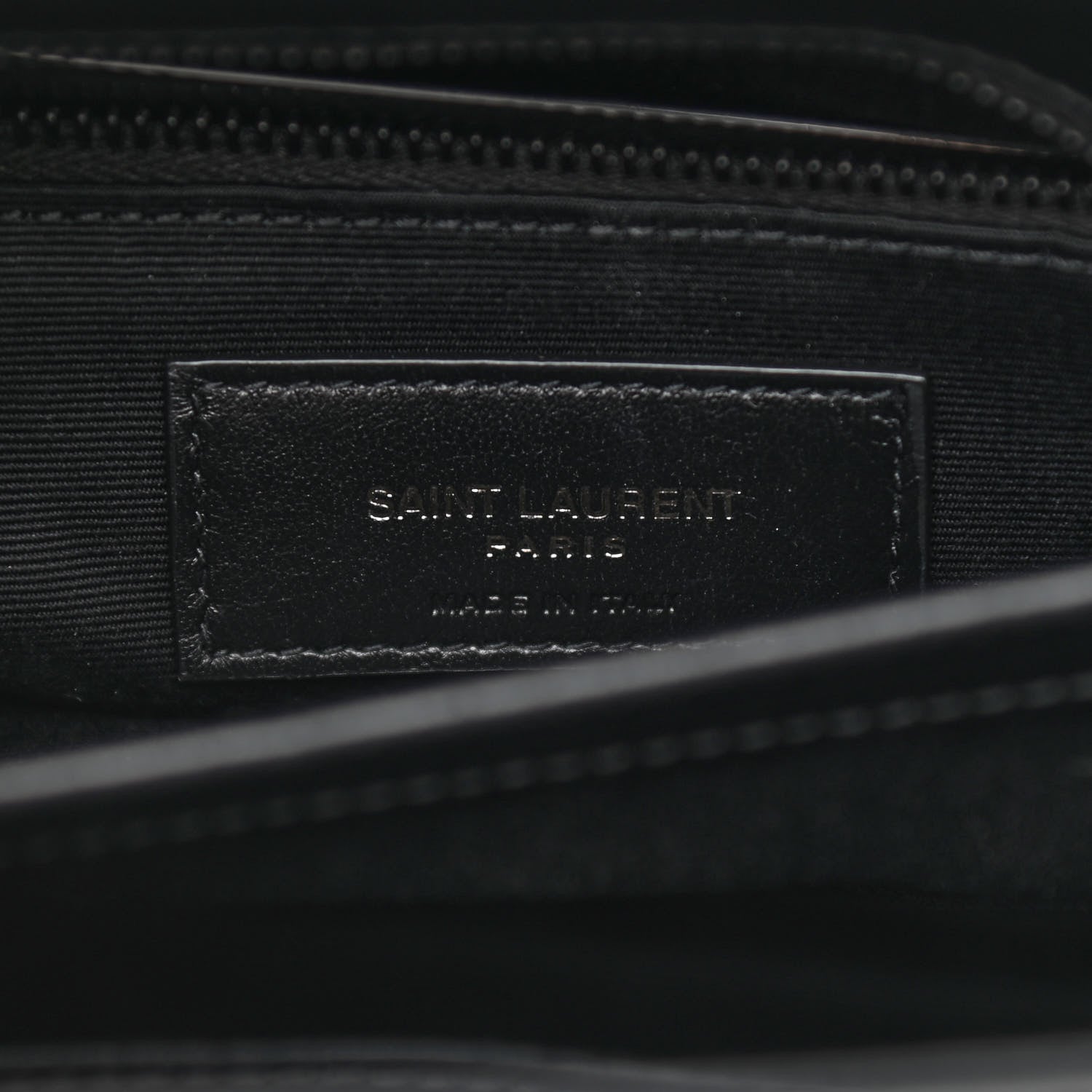 Saint Laurent Calfskin Y Quilted Monogram Toy Loulou Crossbody Bag Black 7 of 10