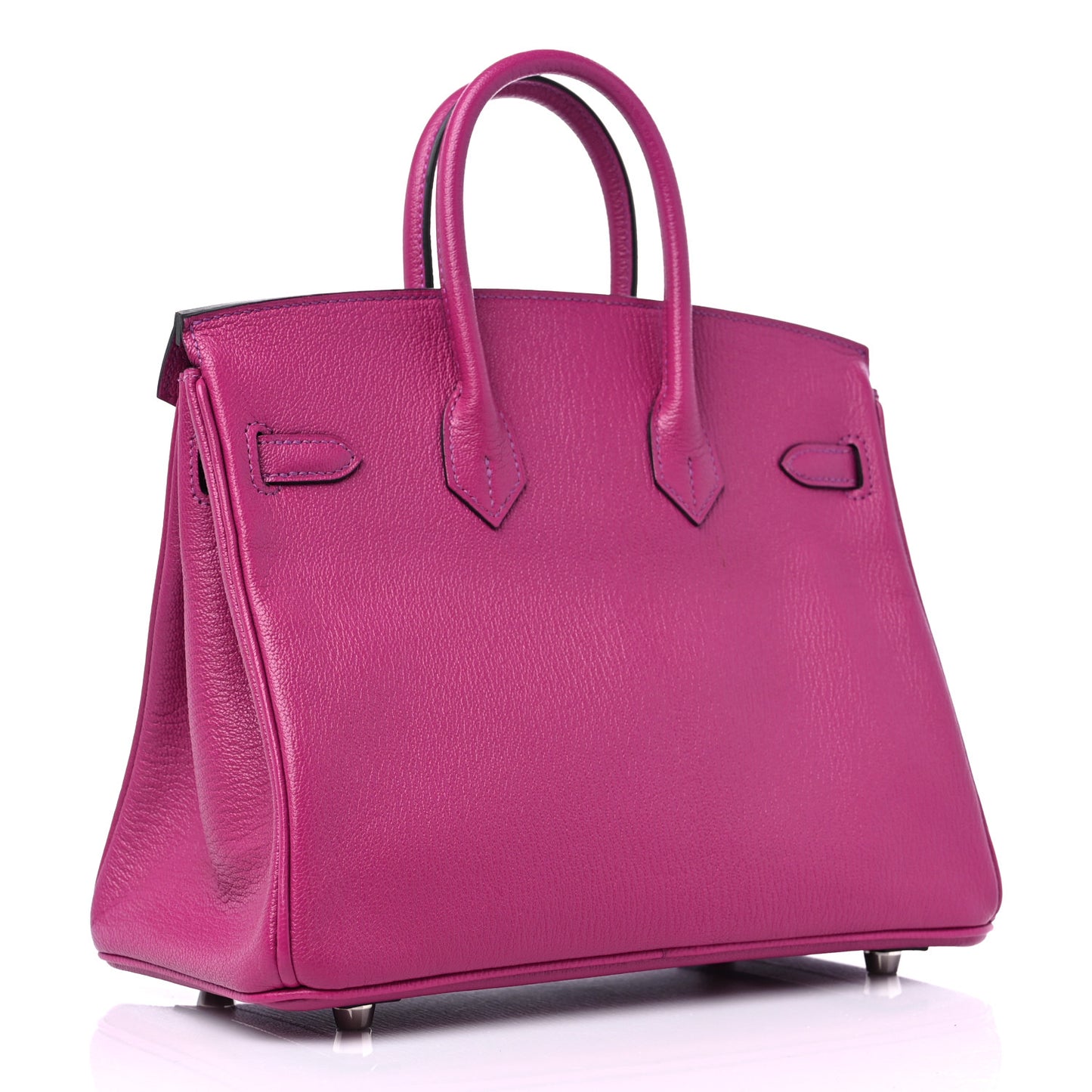 Chevre Mysore Horseshoe Birkin 25 Rose Pourpre