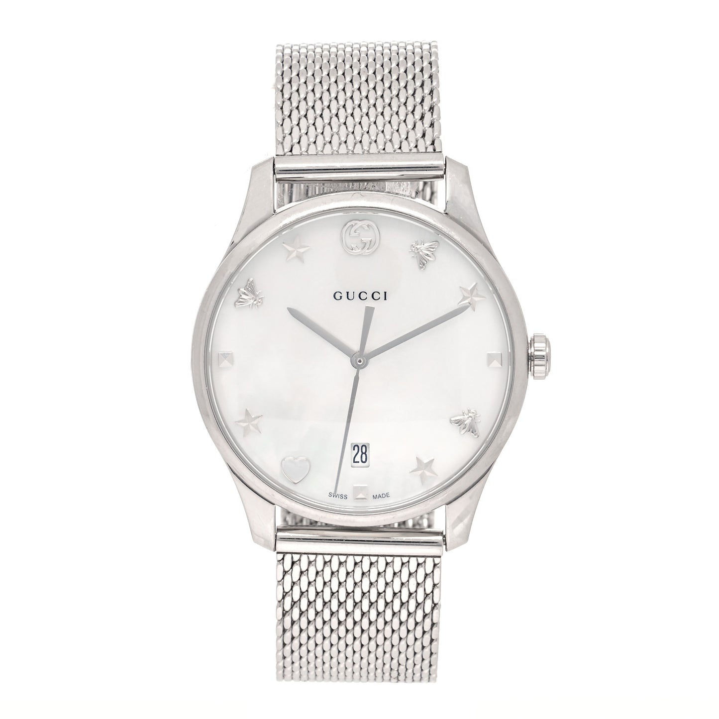 Stainless Steel Mother of Pearl 36mm G-Timeless Charm Quartz Watch