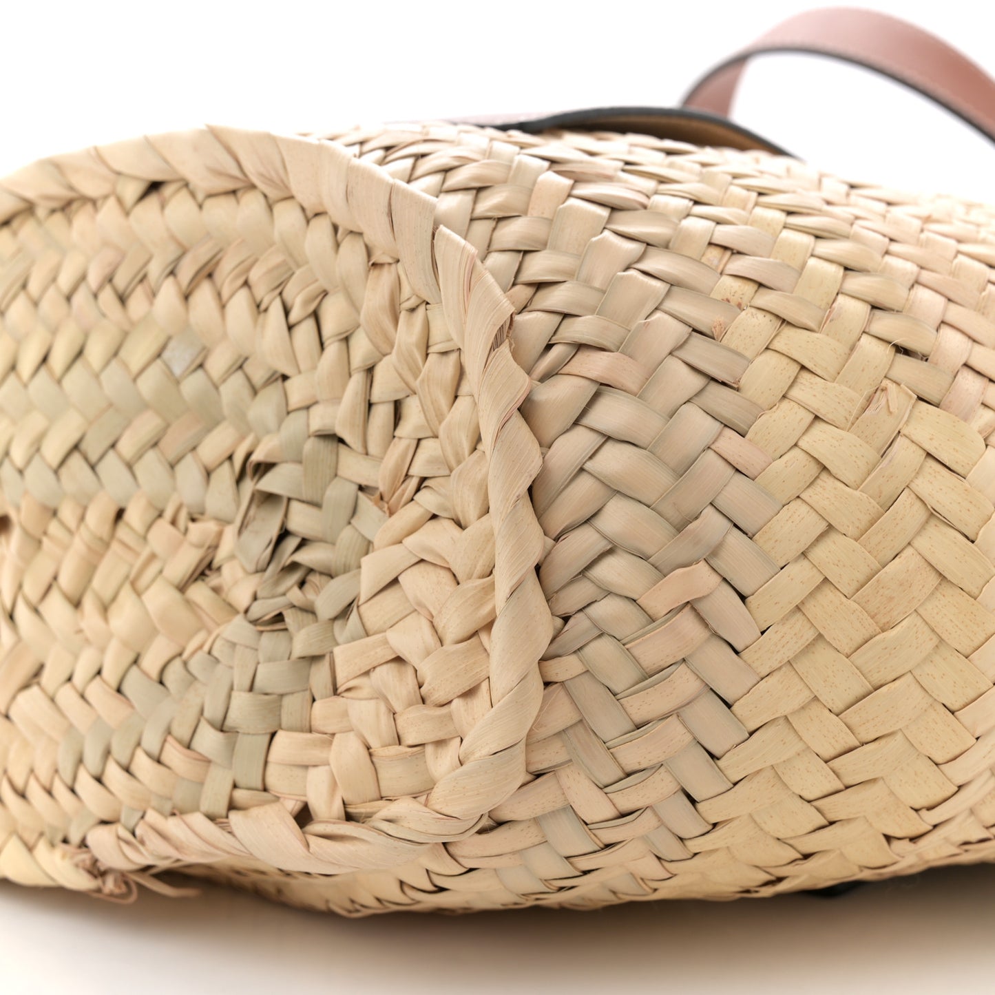 Raffia Basket Tote Bag Natural Tan
