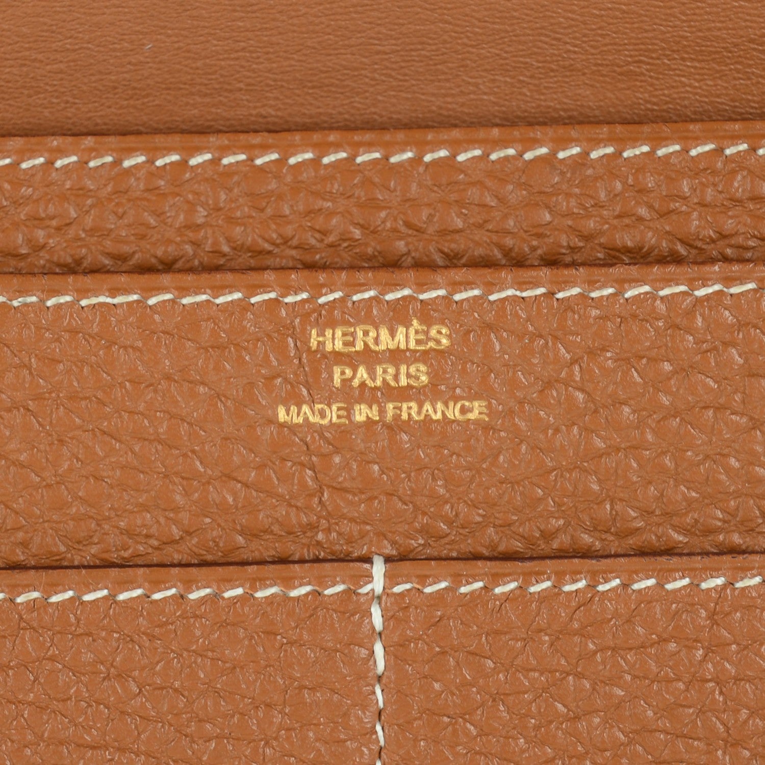 Hermes Togo Dogon Combined Wallet Gold 8 of 11
