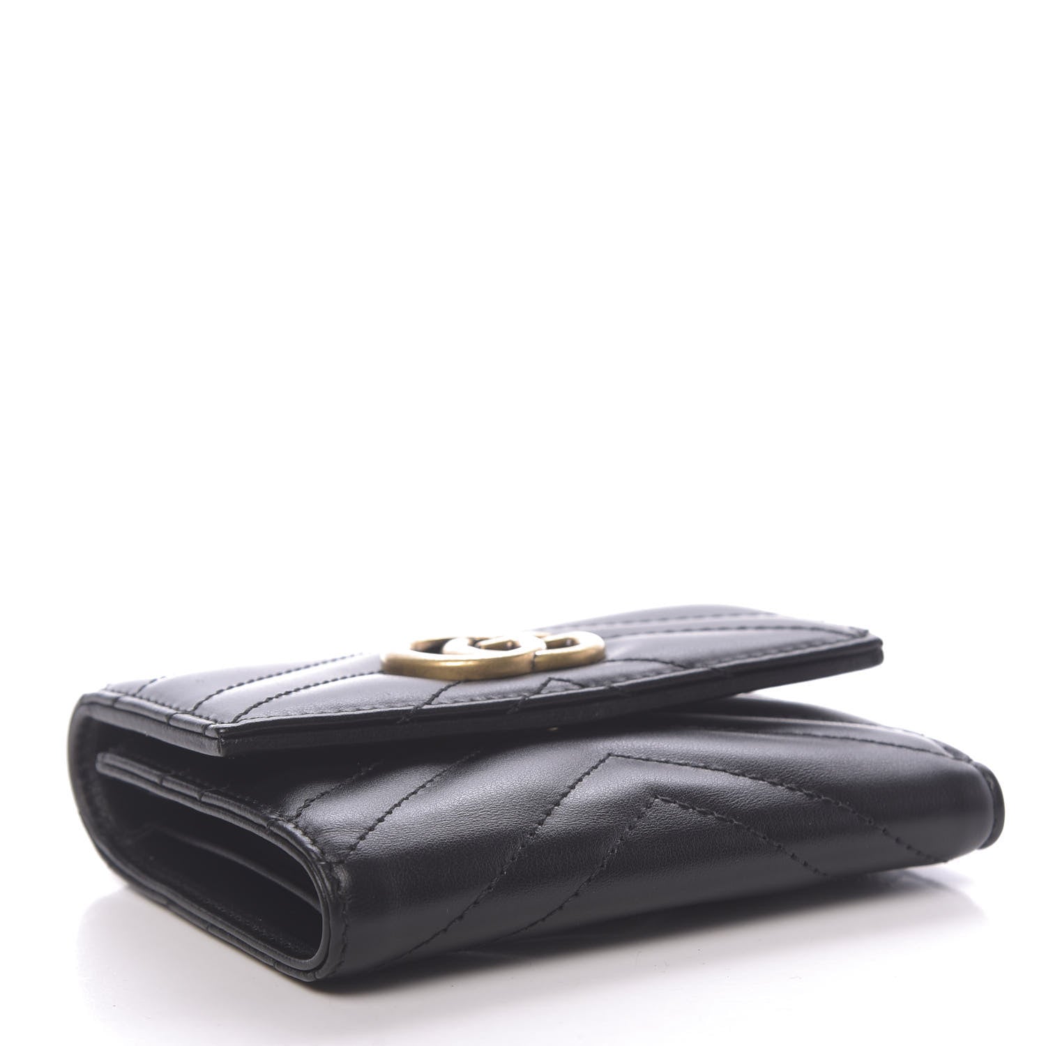 Gucci Calfskin Matelasse GG Marmont Wallet Black 4 of 8