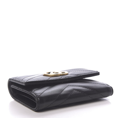 Gucci Calfskin Matelasse GG Marmont Wallet Black 4 of 8