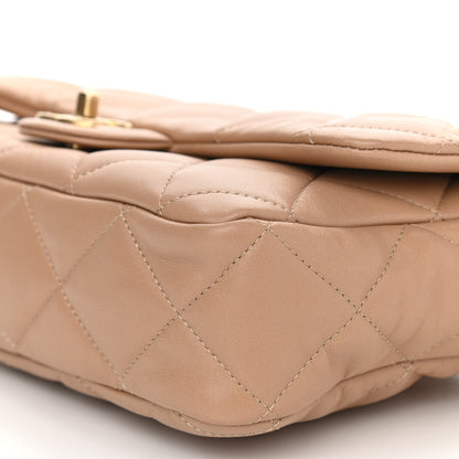 Chanel Lambskin Quilted Large CC Funky Town Flap Beige 10 of 11