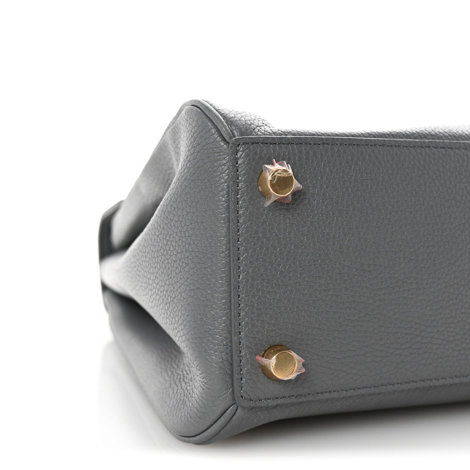 Celine Grained Calfskin Medium 16 Top Handle Bag Grey 10 of 11