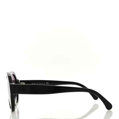 Chanel Acetate Strass Pilot Sunglasses 5467-B-A Black 4 of 8