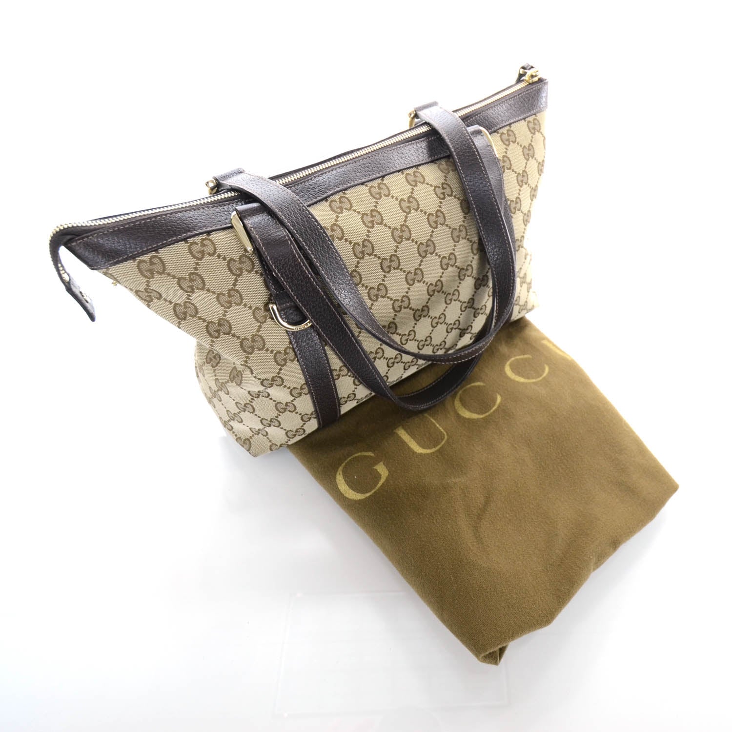 Gucci Monogram Medium Abbey Tote Brown 3 of 11