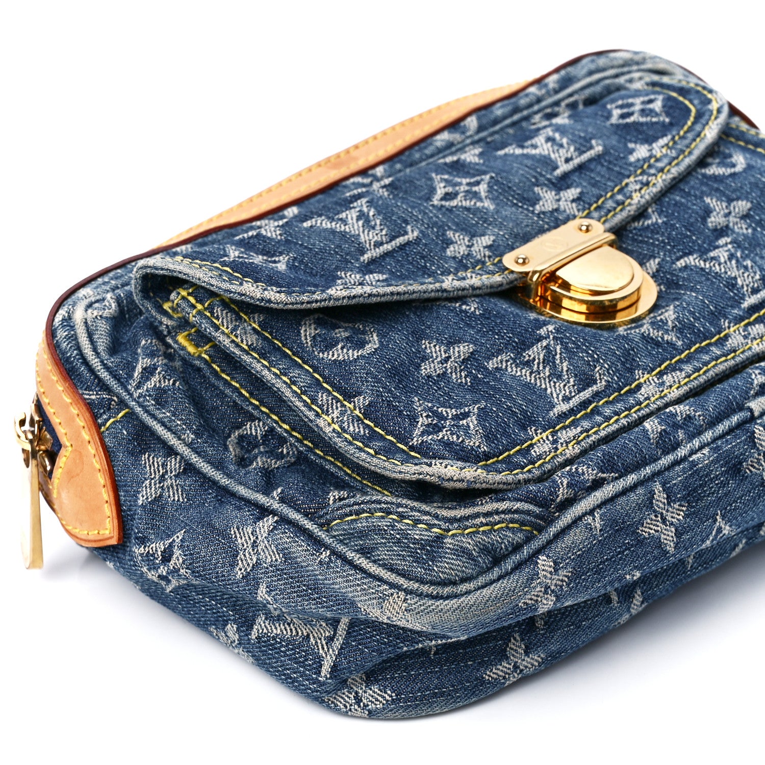 Louis Vuitton Monogram Denim Bum Bag Blue 9 of 10