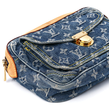 Louis Vuitton Monogram Denim Bum Bag Blue 9 of 10