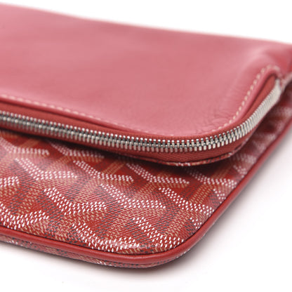 Goyard Goyardine Sainte Marie Soft Clutch Red 7 of 8