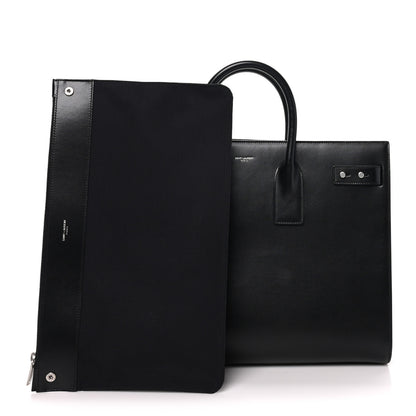 Saint Laurent Calfskin Large Thin Sac De Jour  Black 3 of 10