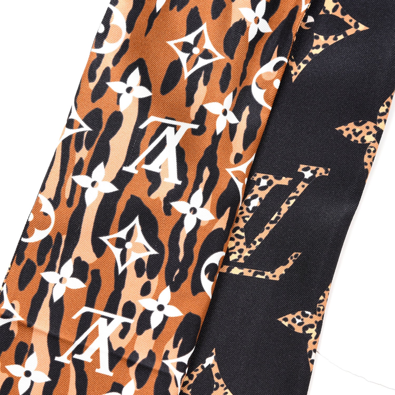 Louis Vuitton Silk Monogram Giant Jungle Bandeau Black 3 of 4