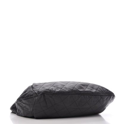 Chanel Calfskin Coco Pleats Hobo Black 4 of 10