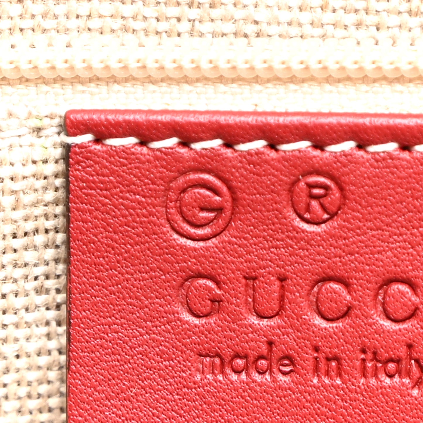 Soft Microguccissima Medium Crossbody Bag Rosso